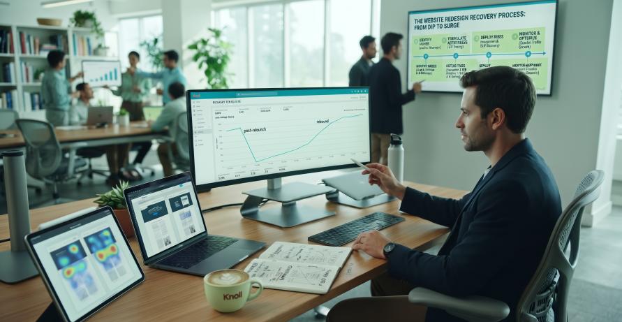 How to Recover Lost Website Traffic After a Redesign