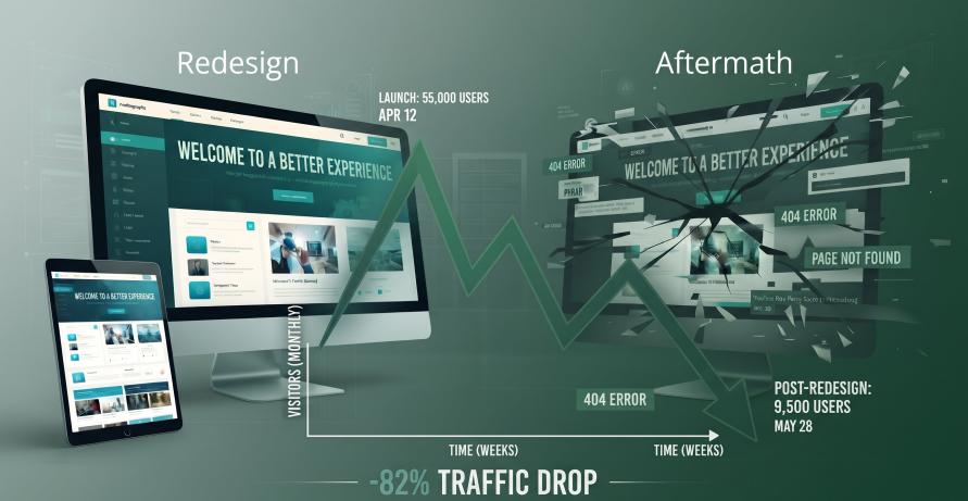 Why Your Website Traffic Dropped After Redesign